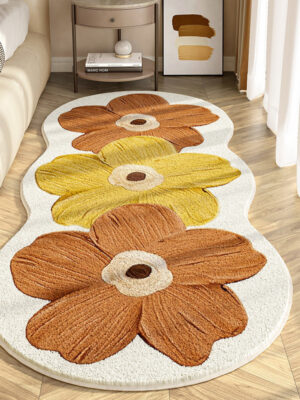 Household Fashion Personalized Flower Printed Carpet